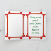 私はクリスマスの知らせを持って来ます シーズンカード (内部)