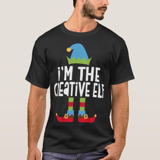 私はクリスマスの衣装に合うクリエイティブ小妖精や小人 Tシャツ (正面)