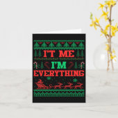 私はクリスマスの醜いカップルの試合すべてだ カード (黄色い花)