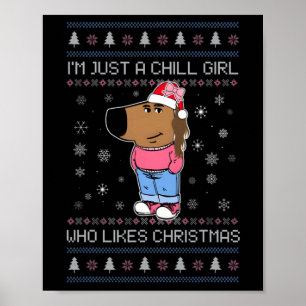 私はクリスマスの醜いSweが好きな冷たい女の子だ ポスター
