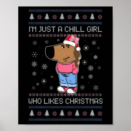 私はクリスマスの醜いSweが好きな冷たい女の子だ ポスター (正面)