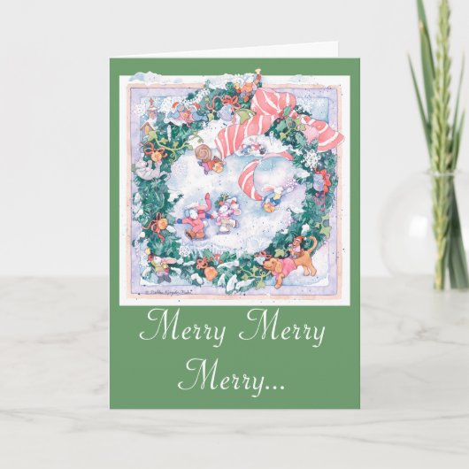 私はクリスマスの鐘を聞きました シーズンカード (正面)