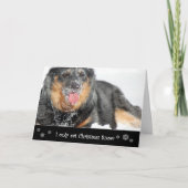 私はクリスマスの雪だけを食べます シーズンカード (正面)