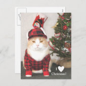 私はクリスマスを愛します! シーズンポストカード (正面/裏面)