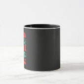 私はクリスマスを2回迎えるサンタ来ーがとてもいいおもしろい マグカップ (中央)
