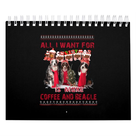私はクリスマスイベントでビーグルとコーヒーが欲しいだけ カレンダー (カバー)