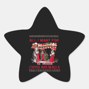 私はクリスマスイベントでビーグルとコーヒーが欲しいだけ 星シール