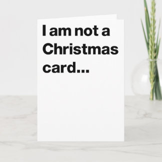私はクリスマスカードではない… シーズンカード