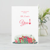 私はクリスマスカードにたくさん欲しくない サンキューカード (スタンド正面)