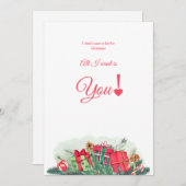 私はクリスマスカードにたくさん欲しくない サンキューカード (正面/裏面)