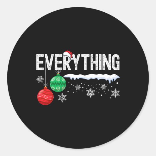 私はクリスマスクリスマスカップルMaのために欲しいすべてだ ラウンドシール (正面)