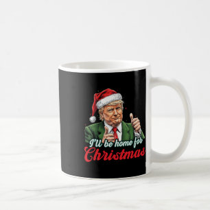 私はクリスマスサンタクロースおもしろいトランプに帰る コーヒーマグカップ