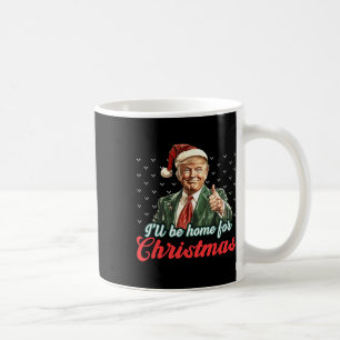 私はクリスマスサンタクロースおもしろいトランプに帰る コーヒーマグカップ