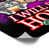 私はクリスマスサンタクロースおもしろいトランプに帰る ポスター (角)