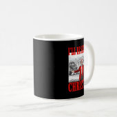 私はクリスマスサンタトランプのクリスマスのためおもしろいに家に帰る コーヒーマグカップ (正面右)