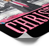 私はクリスマスサンタトランプのクリスマスのためおもしろいに家に帰る ポスター (角)