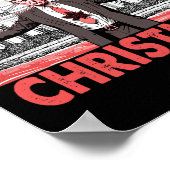 私はクリスマスサンタトランプのクリスマスのためおもしろいに家に帰る ポスター (角)