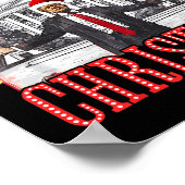 私はクリスマスサンタトランプのクリスマスのためおもしろいに家に帰る ポスター (角)