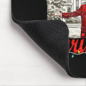 私はクリスマスサンタトランプのクリスマスのためおもしろいに家に帰る マウスパッド (コーナー)