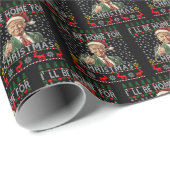 私はクリスマスサンタトランプのクリスマスのためおもしろいに家に帰る ラッピングペーパー (ロールコーナー)