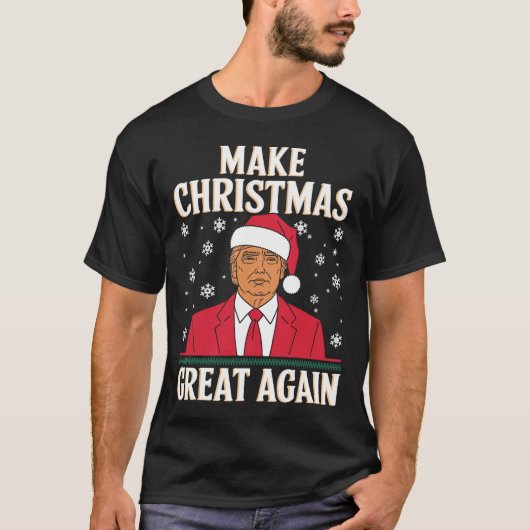 私はクリスマスサンタトランプクリスマスに家に帰るおもしろい Tシャツ (正面)