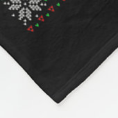 私はクリスマスサンタトランプクリスマスパジャマの家になる フリースブランケット (角)