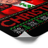 私はクリスマスサンタトランプクリスマスパジャマの家になる ポスター (角)