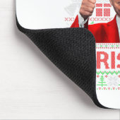 私はクリスマスサンタトランプクリスマスパジャマの家になる マウスパッド (コーナー)