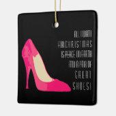 私はクリスマスシューズのためにすべてのデザインオーナメント セラミックオーナメント (左)