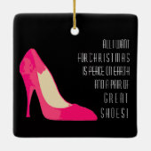 私はクリスマスシューズのためにすべてのデザインオーナメント セラミックオーナメント (裏面)