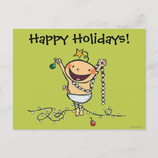 私はクリスマスツリーだ! シーズンポストカード (正面)