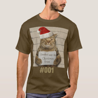 私はクリスマスツリーをノックした，猫好き333 Tシャツ