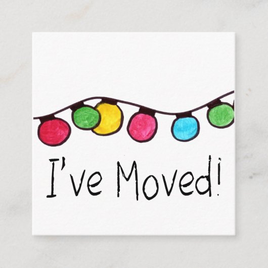 私はクリスマスツリーライトを動かしました エンクロージャーカード (正面)