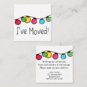 私はクリスマスツリーライトを動かしました エンクロージャーカード (正面/裏面)