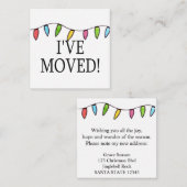 私はクリスマスツリーライトを動かしました エンクロージャーカード (正面/裏面)