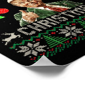 私はクリスマストランプの醜いおもしろい汗の家に帰る ポスター (角)