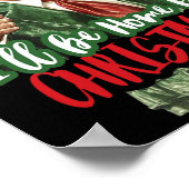 私はクリスマストランプ1の家おもしろいに帰る ポスター (角)