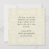 私はクリスマスベビーギフトセット、シャワー付属品 招待状 (裏面)