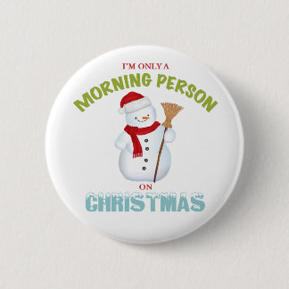 私はクリスマスボタンのただの朝人です 缶バッジ