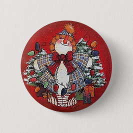 私はクリスマスボタンPinを愛します 缶バッジ