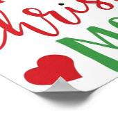 私はクリスマス映画と物を焼きたい ポスター (角)