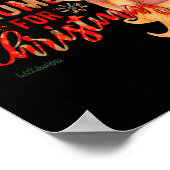 私はクリスマス格言になるおもしろい ポスター (角)