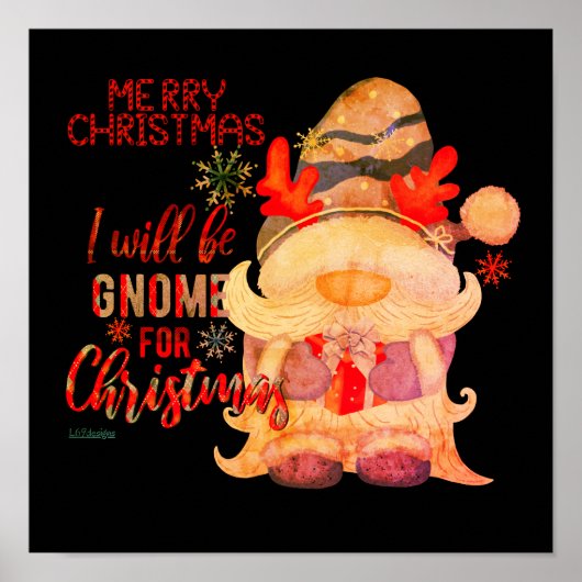 私はクリスマス格言になるおもしろい ポスター (正面)