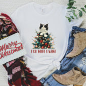 私はクリスマス猫Tシャツが欲しいことをする Tシャツ