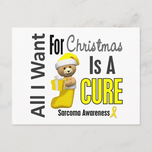 私はクリスマス肉腫に必要なもの シーズンポストカード (正面)