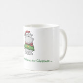 私はクリスマス-カバのデザインのためのカバがほしいと思います コーヒーマグカップ (正面右)