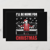 私はクリスマス・トランプ第47代米国大統領の家に帰る 招待状 (正面/裏面)