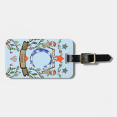 私はクリスマス・モノグラム「C」の旅行で名前を付けている ラゲッジタグ (正面横)