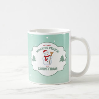 私はクリスマスMug2のただの朝人です コーヒーマグカップ