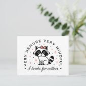 私はクリッターのためにブレーキ非常に慎重に ポストカード (スタンド正面)